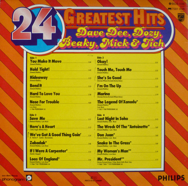 Dave Dee, Dozy, Beaky, Mick & Tich – 24 Greatest Hits