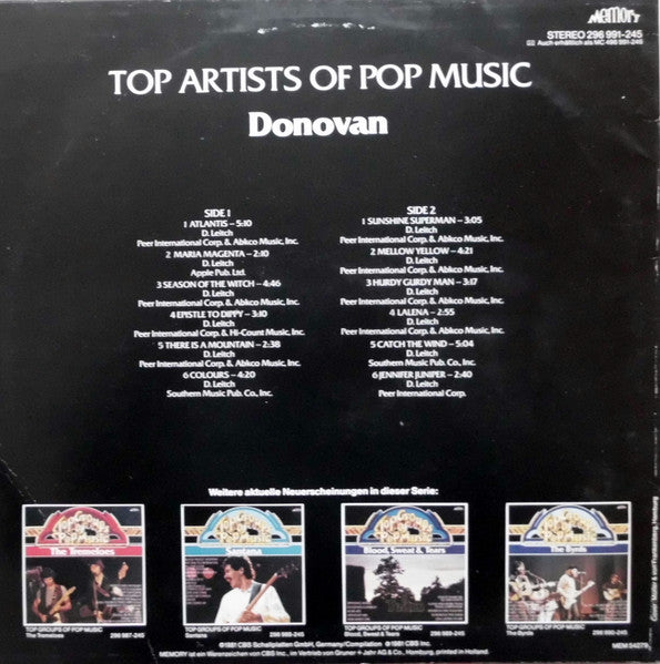 Donovan – Top Artists Of Pop Music