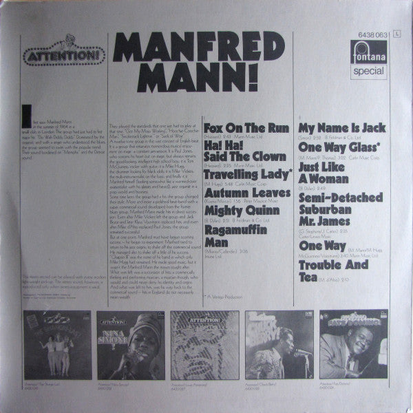 Manfred Mann – Attention! Manfred Mann
