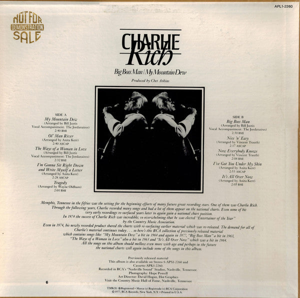 Charlie Rich – Big Boss Man / My Mountain Dew