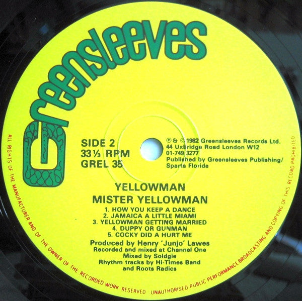 Yellowman – Mister Yellowman