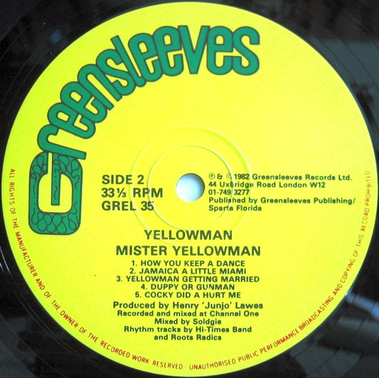 Yellowman – Mister Yellowman