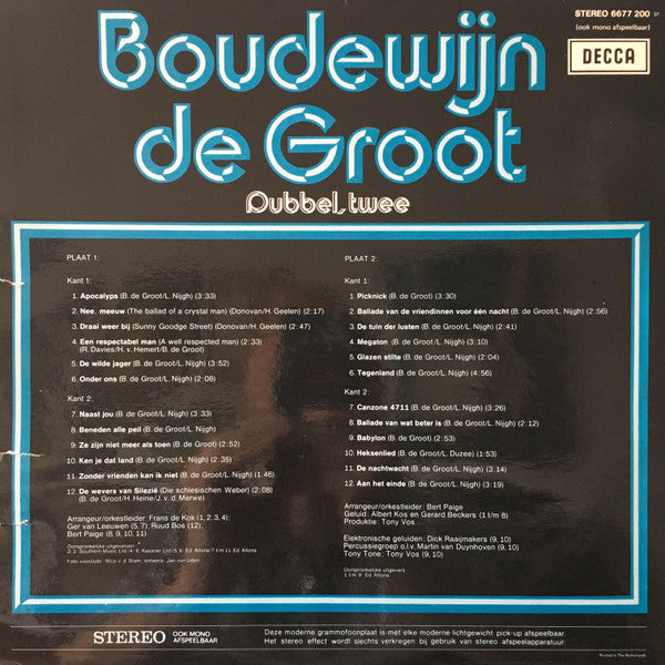 Boudewijn De Groot – Dubbel, twee