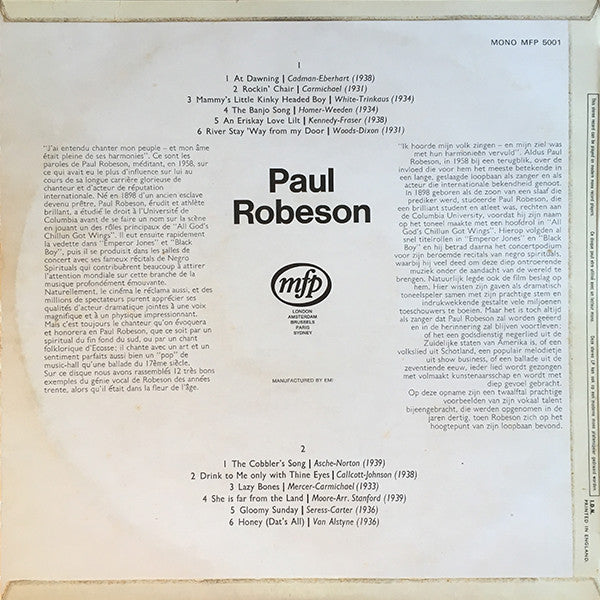 Paul Robeson – Paul Robeson