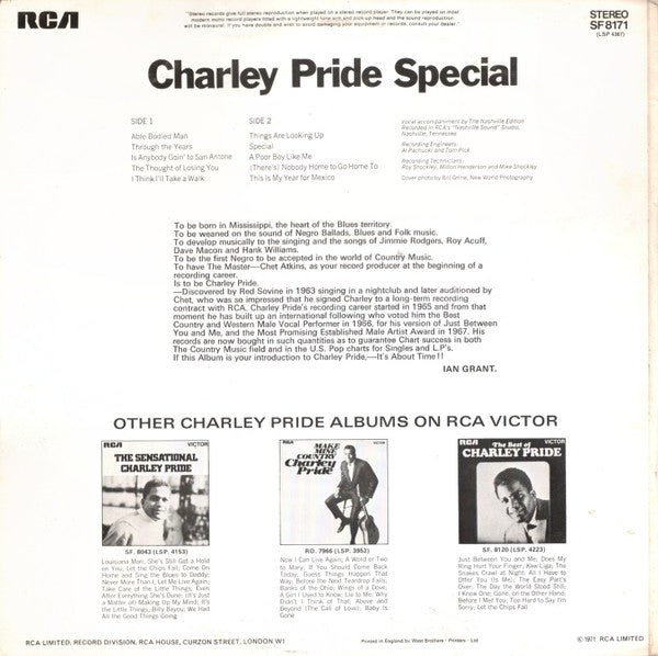 Charley Pride – Charley Pride Special