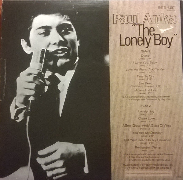 Paul Anka – The Lonely Boy