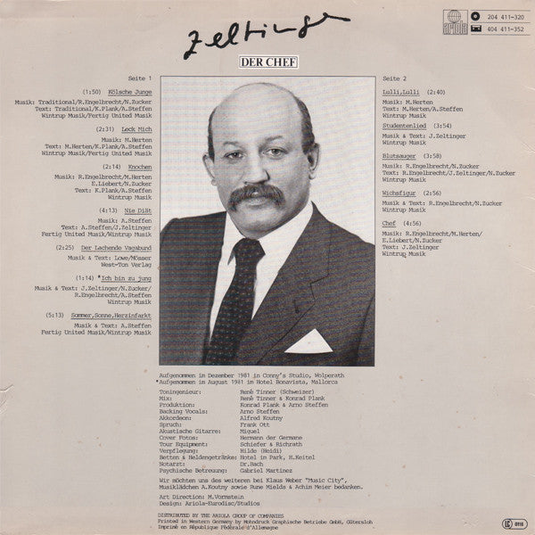 Zeltinger – Der Chef