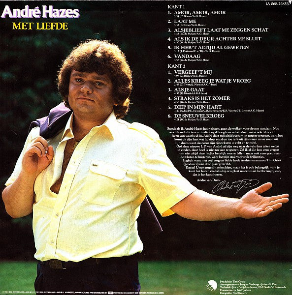 André Hazes – Met liefde